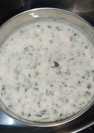 बथुआ का रायता (Bathua ka rayta recipe in Hindi) रेसिपी मुख्य फोटो