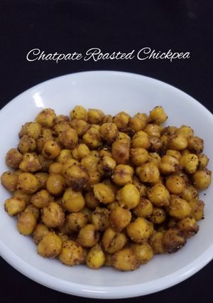 A picture of Oven Roasted chickpea.
