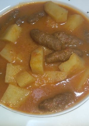 صورة لوصفة كفته رز بالبطاطس
