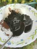 Hot Fudge Cake with Ice Cream