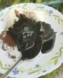 Hot Fudge Cake with Ice Cream