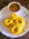 Maize flour dhokla
