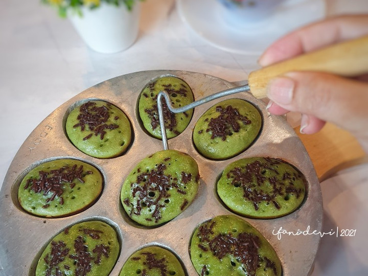 Resep 409. Kue Cubit Green Tea yang Enak Banget