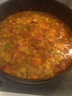 A picture of Merle Haggard's Rainbow Stew.