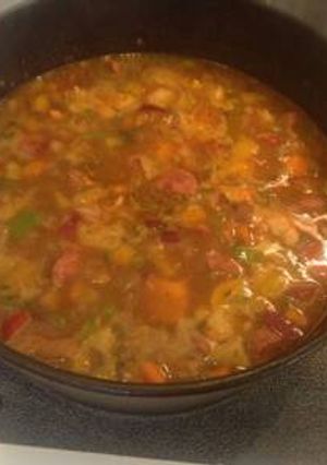 A picture of Merle Haggard's Rainbow Stew.