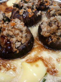 A picture of Special Steamed Egg Tofu Mushroom Minced Meat.