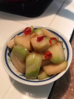 涼拌醃大頭菜 的食譜成品照片