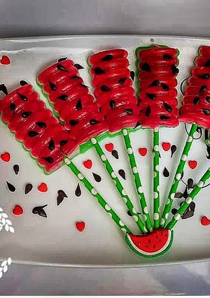 عکسی از دستور ژله هندوانه