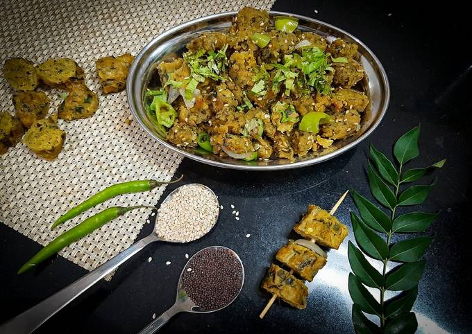 Simple Way to Prepare Ultimate Multigrain Mix Veg Muthiya