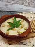 Hummus con berenjenas y ajos asados