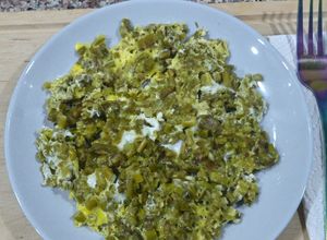 Une photo de Omelette d'asperges vertes