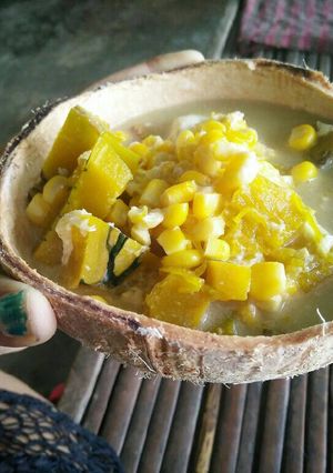 รูปของ บวชฟักทองข้าวโพดไข่หวาน