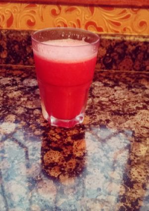صورة لوصفة عصير البطيخ الأحمر jus de pastèque
