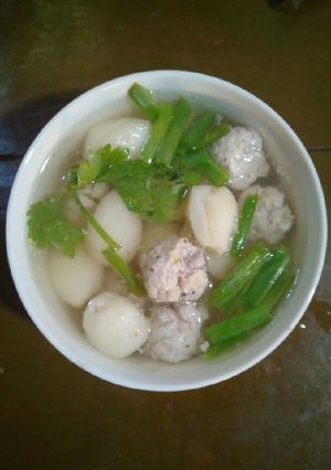 Hình của món Súp củ lùn.
