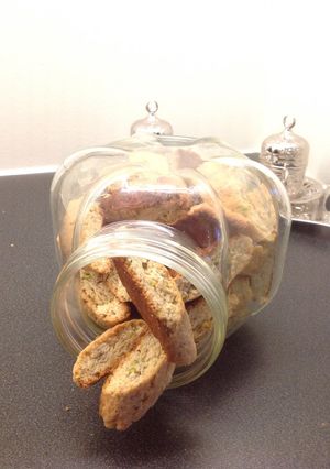 صورة لوصفة Biscotti بسكوتي بالفستق الحلبي