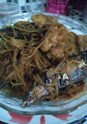 Foto resep Semur ikan asap simple