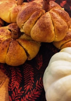 Foto di Panini dolci alla zucca (senza uova) 🎃