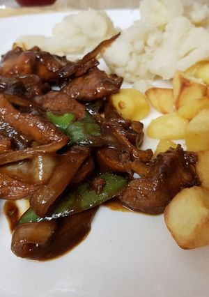 A picture of Chicken in a Hoisin BBQ Sauce. 😀.
