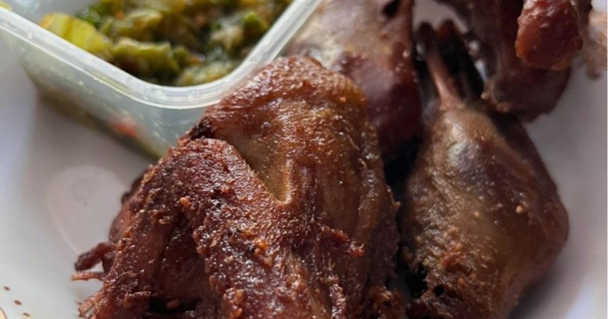 Bebek Ungkep Sambel Lombok Ijo