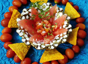 A picture of Watermelon Salsa.