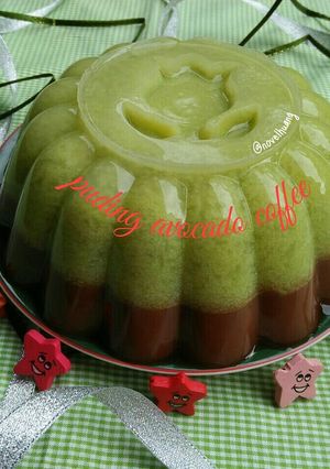 Foto resep Puding avocado coffee