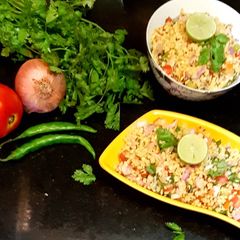 A picture of Moong dal bhel.