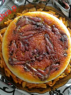 عکسی از دستور ته دیگ مرغ زعفرانی