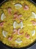 Paella de marisco al limón