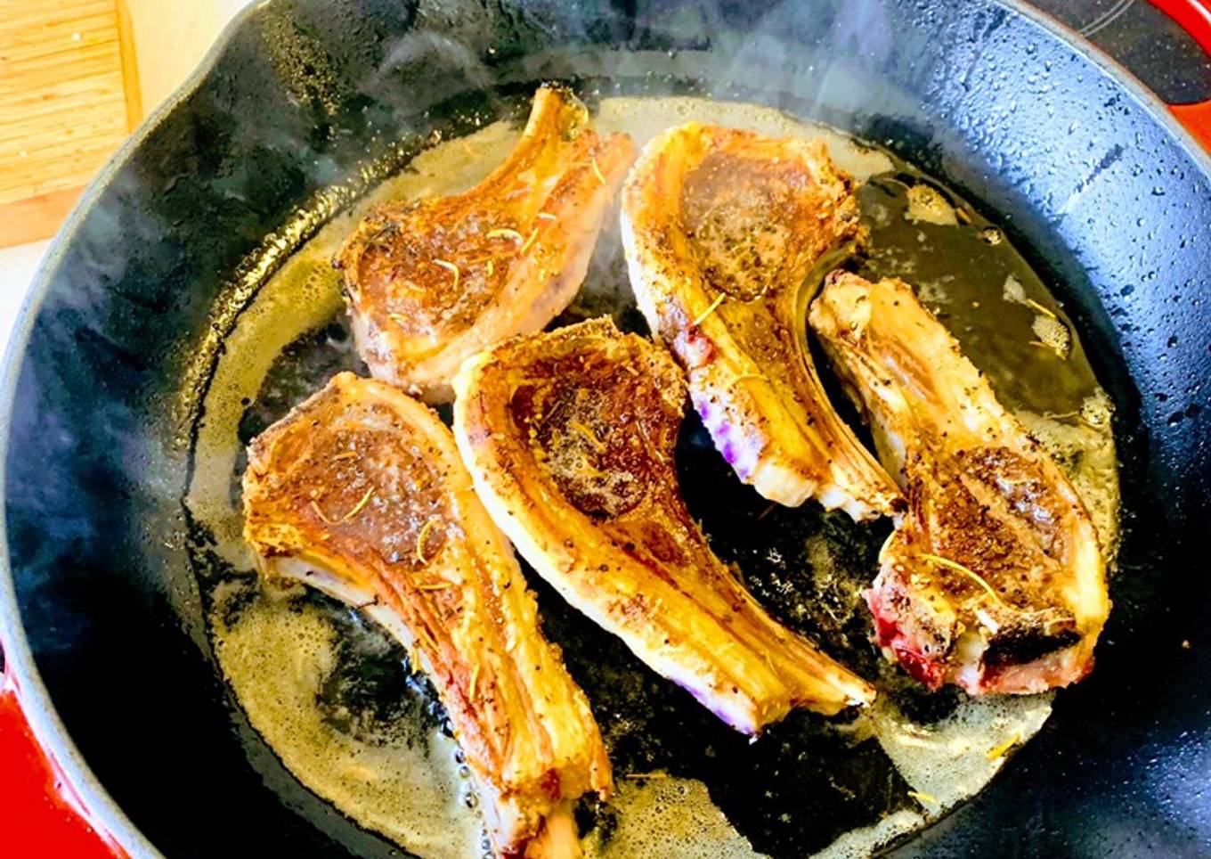 Pan Seared Lamb Chops