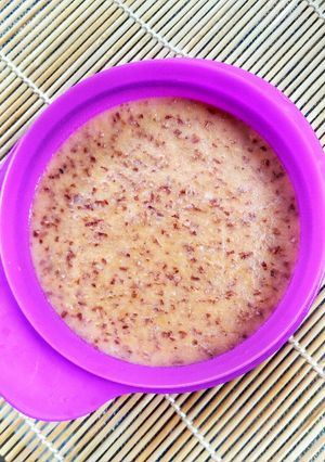 Foto resep 8.#MPASI bubur beras merah tempe 6+(Booster BB)