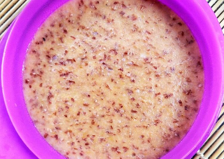 Langkah Mudah untuk Menyiapkan 8.#MPASI bubur beras merah tempe 6+(Booster BB) Anti Gagal