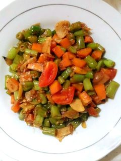 Foto resep Oseng buncis wortel