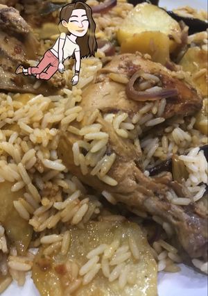 صورة لوصفة مقلوبة دجاج 👩🏼🍳