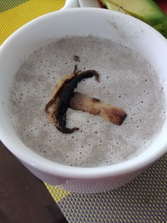 Una foto de Crema espumosa de champiñones