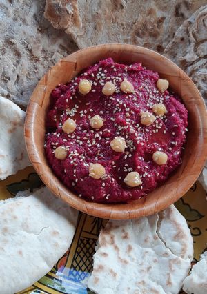 Une photo de Houmous de betterave pour apéro dinatoire