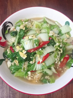 Foto resep Tumis Sawi Putih Telur