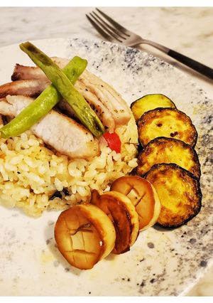 XO醬燉飯佐松阪豬 的食譜成品照片