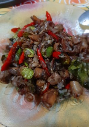 Foto resep Cumi Asin Pete