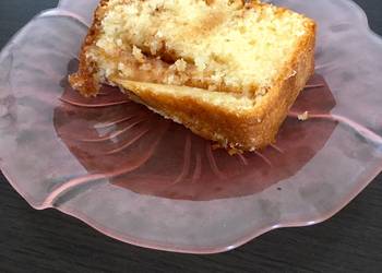 Easy Fast Cooking Apple Brown Sugar  Cinnamon Loaf Cake Home Style