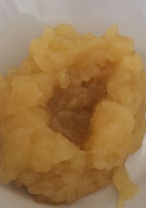 Una foto de Puré de manzana