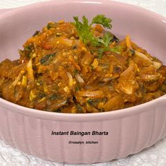 A picture of Instant Baingan Bharta – Smoky Flavors in Minutes!.