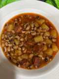 Fradiños (Judías carilla) con patata y chorizo