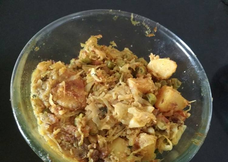 Easiest Way to Prepare Perfect Cabbage Potatoes curry