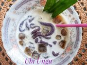Gambar agar agar santan ubi ungu