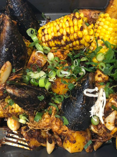 A picture of Asian Style Cajun Seafood Boil for Two.