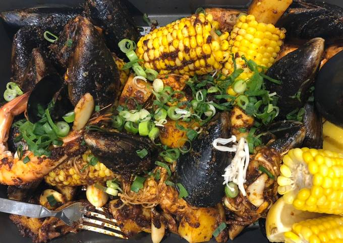 Recipe of Award-winning Asian Style Cajun Seafood Boil for Two