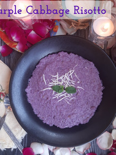 A picture of Purple Cabbage Risotto.