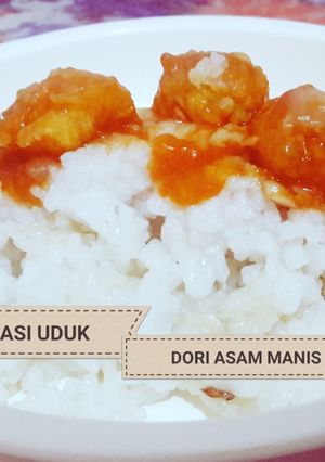 Foto resep Nasi uduk, dori asam manis