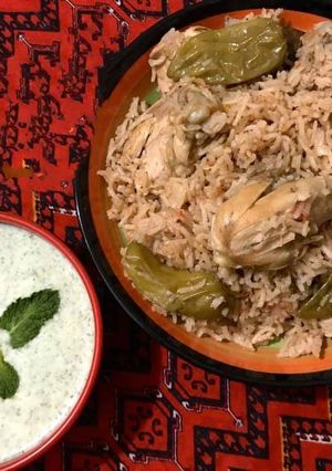 A picture of Chicken Pulao.