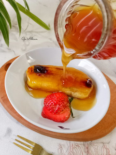 Foto resep Pisang Bakar Saus Karamel